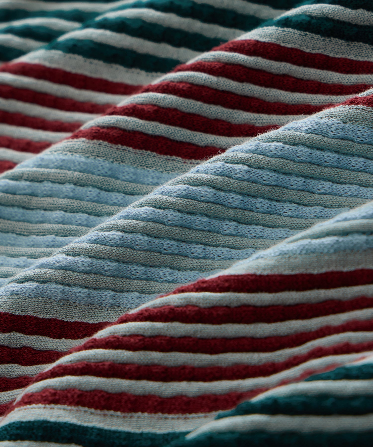 Todd Snyder Santiago Sweater Polo in Airway Stripe Airway