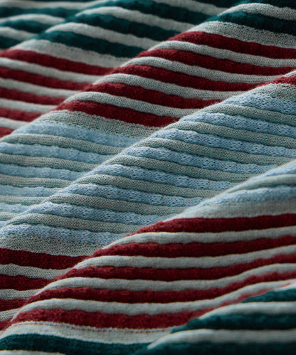 Todd Snyder Santiago Sweater Polo in Airway Stripe Airway