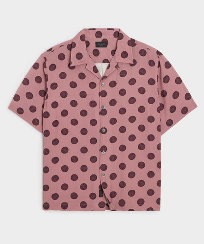 Todd Snyder Polka Dot Capri Shirt in Pink Pink
