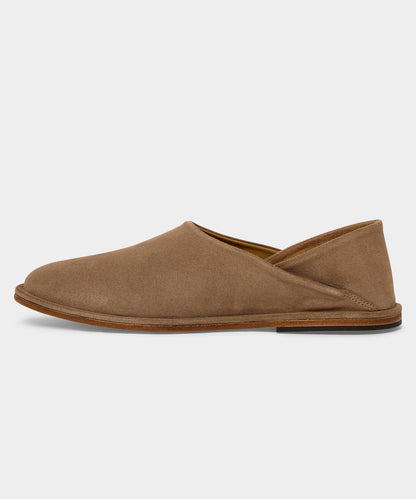 Todd Snyder Suede Provence Slip-On Shoe in Sand Sand