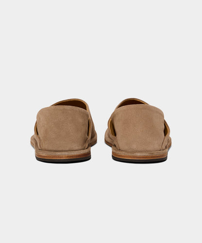 Todd Snyder Suede Provence Slip-On Shoe in Sand Sand