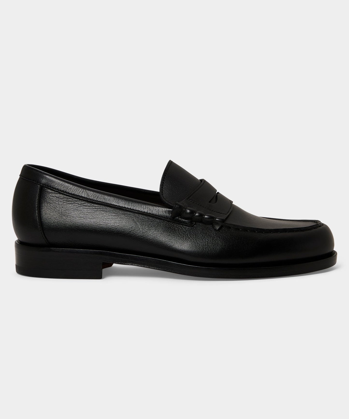 Todd Snyder Italian Leather Penny Loafer in Black Black