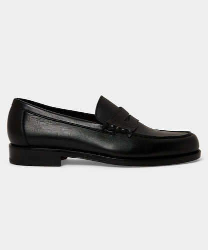 Todd Snyder Italian Leather Penny Loafer in Black Black