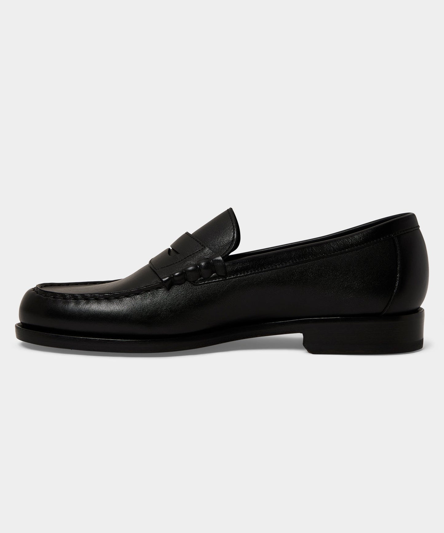 Todd Snyder Italian Leather Penny Loafer in Black Black
