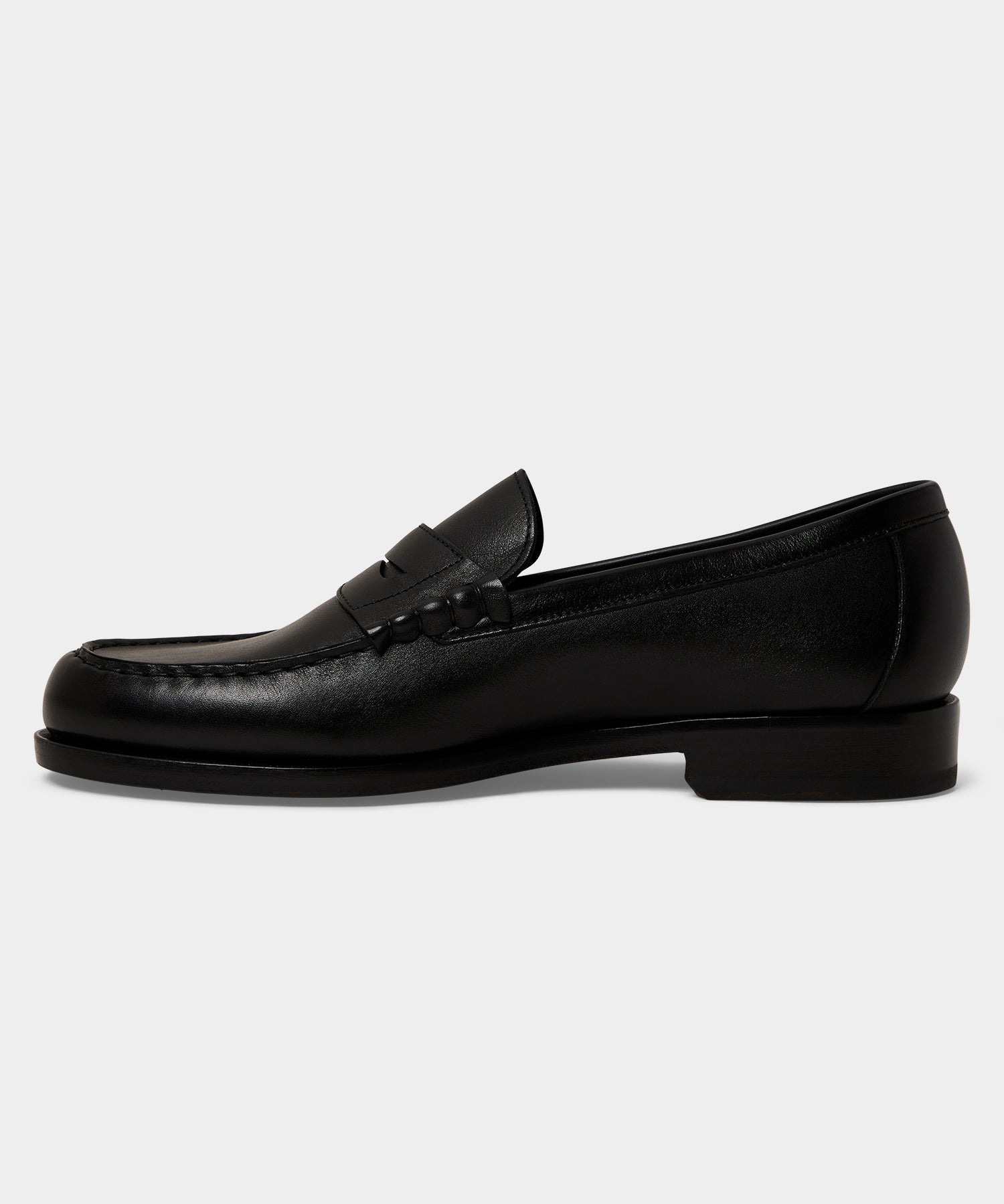 Todd Snyder Italian Leather Penny Loafer in Black Black