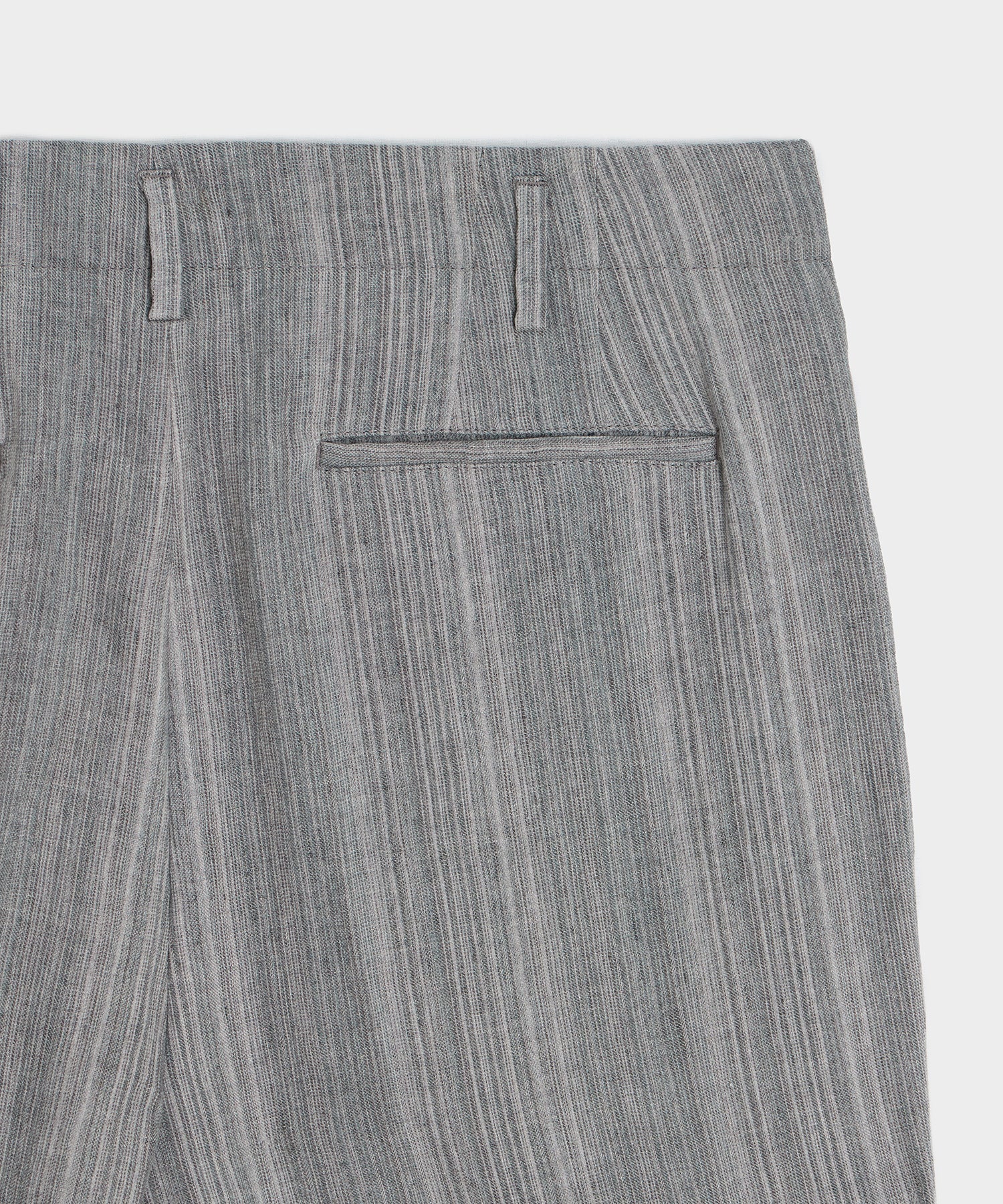 Todd Snyder Italian Multi-Stripe Linen Hollywood Trouser in Grey Grey