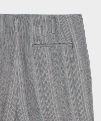 Todd Snyder Italian Multi-Stripe Linen Hollywood Trouser in Grey Grey
