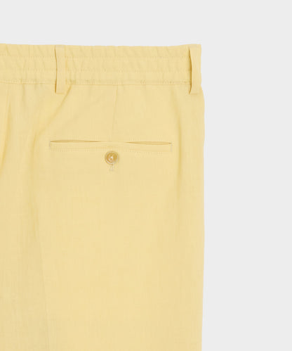 Todd Snyder Italian Sueded Linen Gaucho Pant in Yellow Yellow