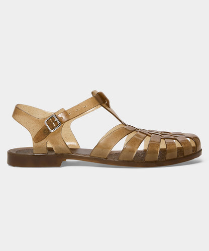 Todd Snyder Plasticana Sandana Jelly Shoe in Brown Brown