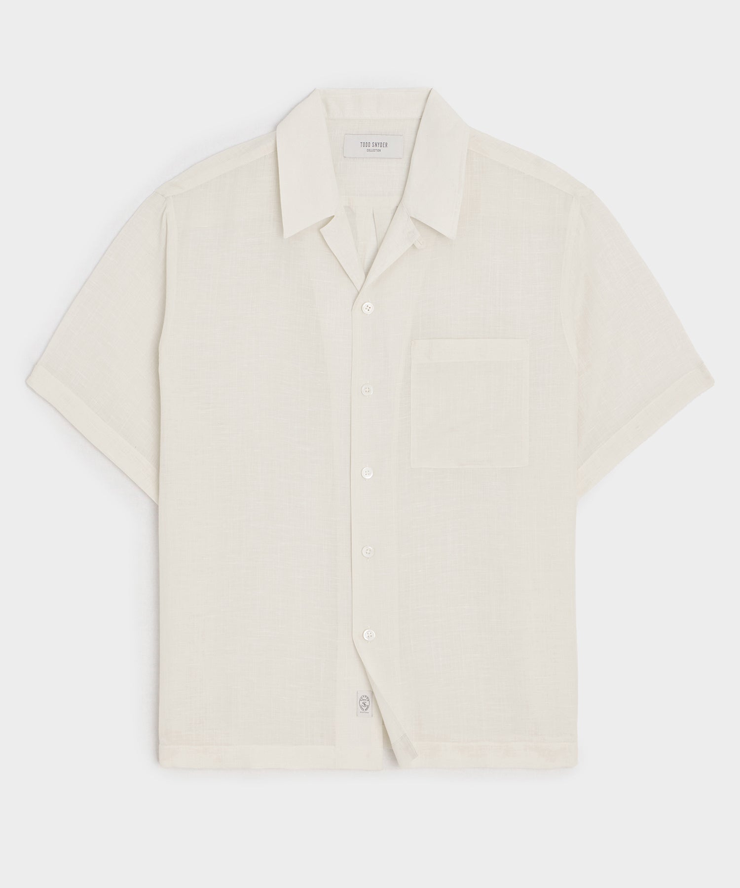Todd Snyder Voile Shirt in Cream Cream