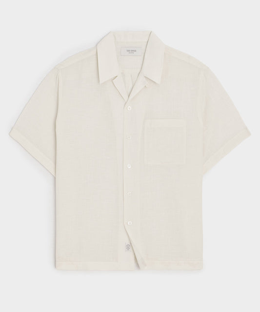 Todd Snyder Voile Shirt in Cream Cream