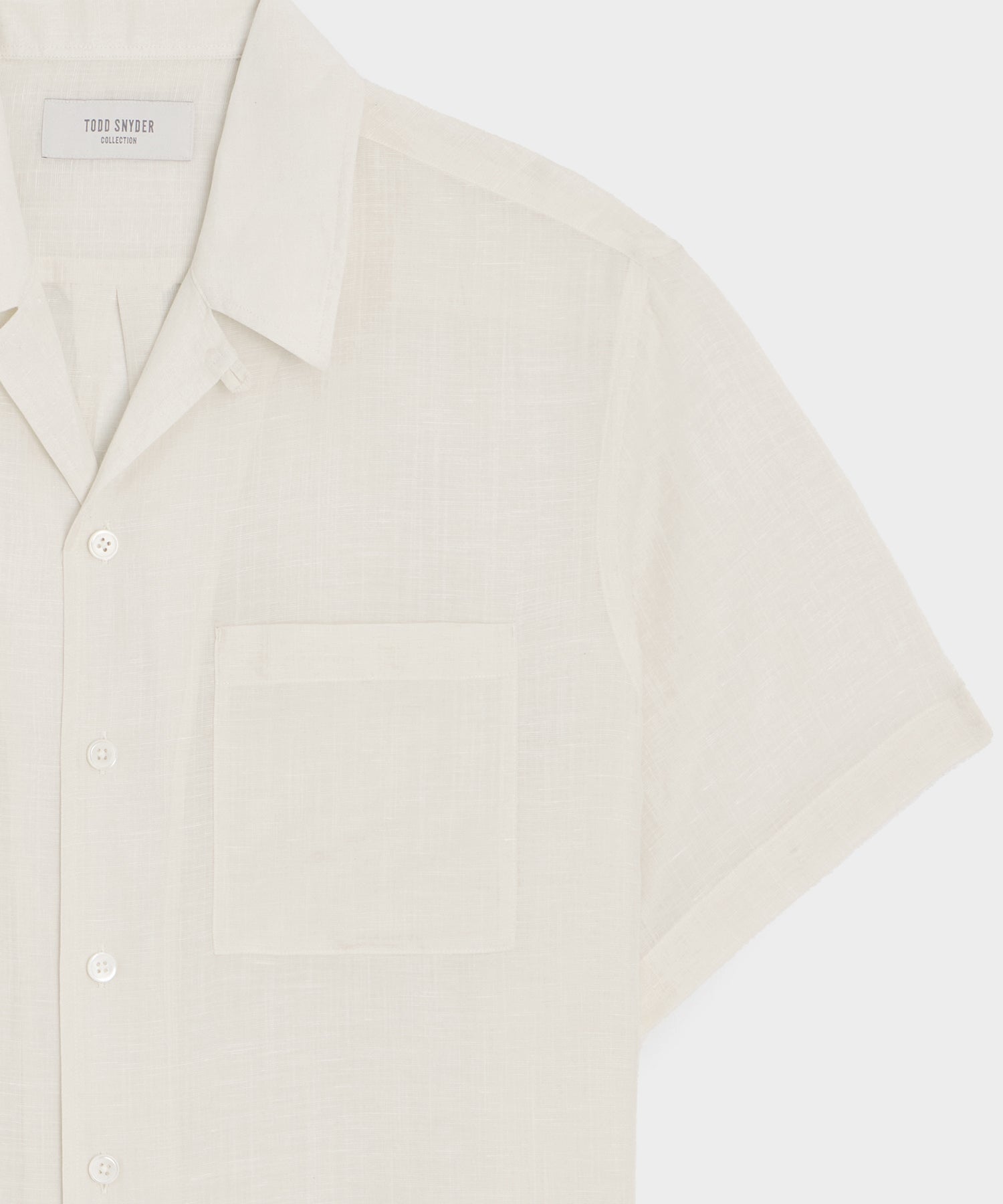 Todd Snyder Voile Shirt in Cream Cream