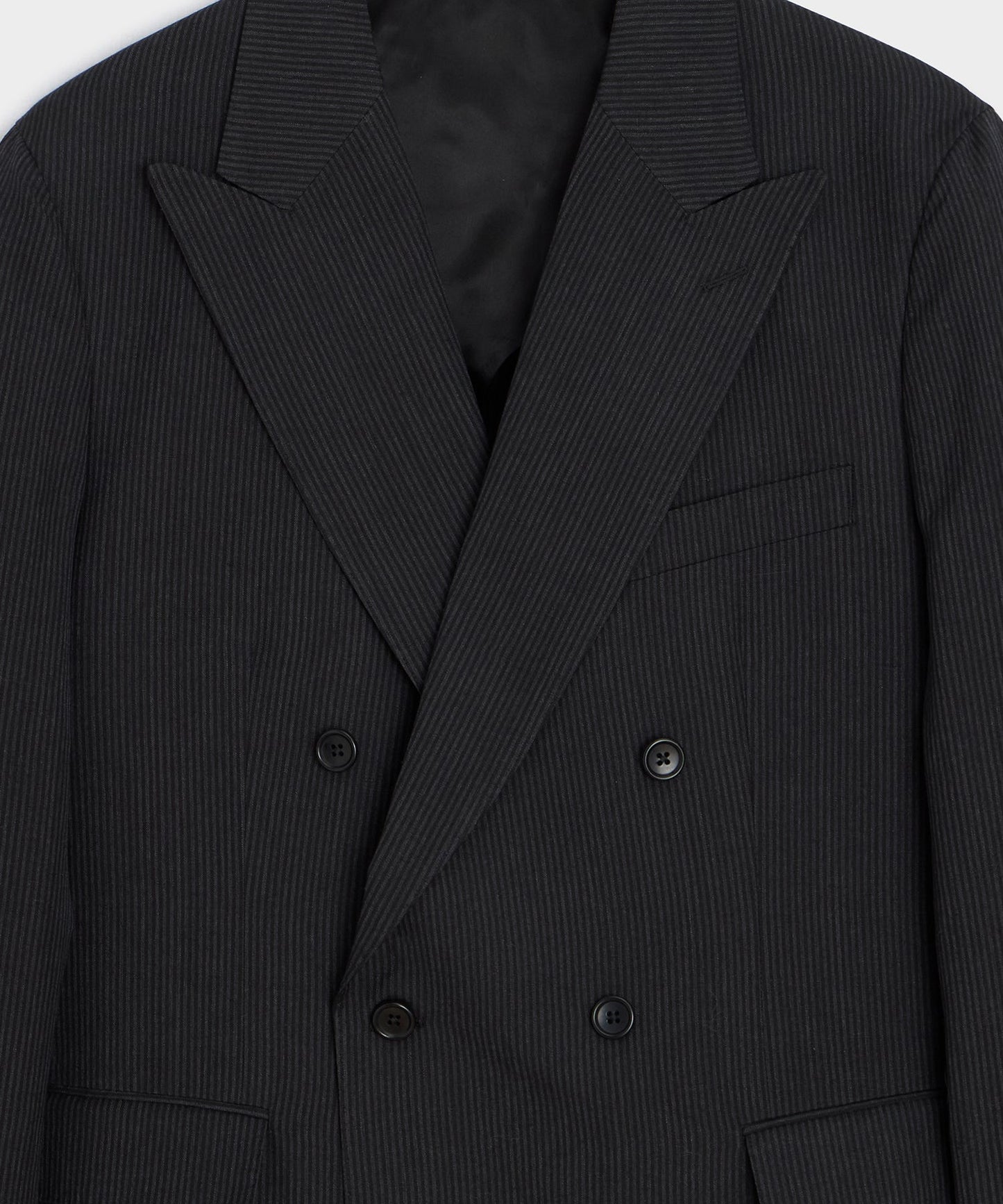 Todd Snyder Italian Striped Linen Wythe Jacket in Black Stripe Black