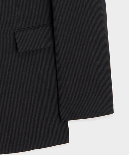 Todd Snyder Italian Striped Linen Wythe Jacket in Black Stripe Black