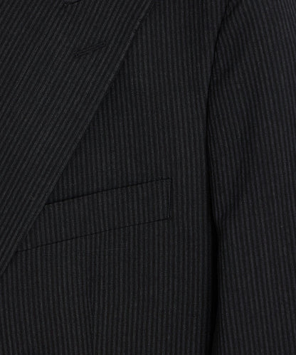 Todd Snyder Italian Striped Linen Wythe Jacket in Black Stripe Black