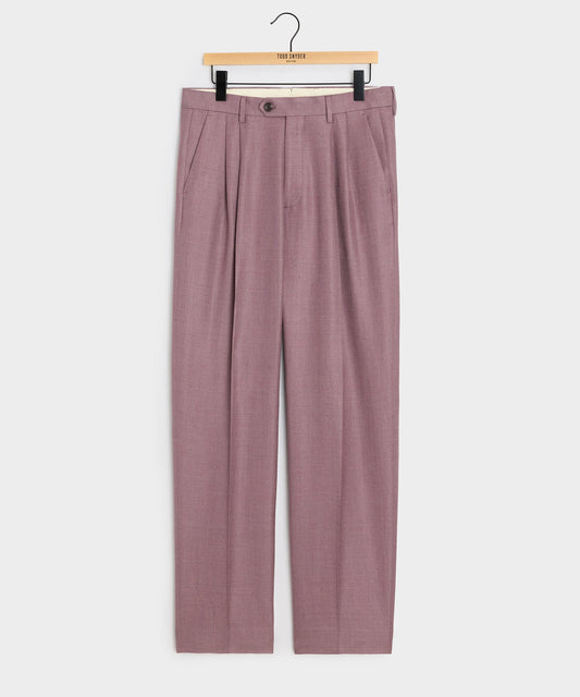 Todd Snyder Italian Linen-Wool Wythe Trouser in Pink Pink