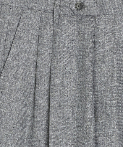 Todd Snyder Italian Linen-Wool Wythe Trouser in Grey Grey