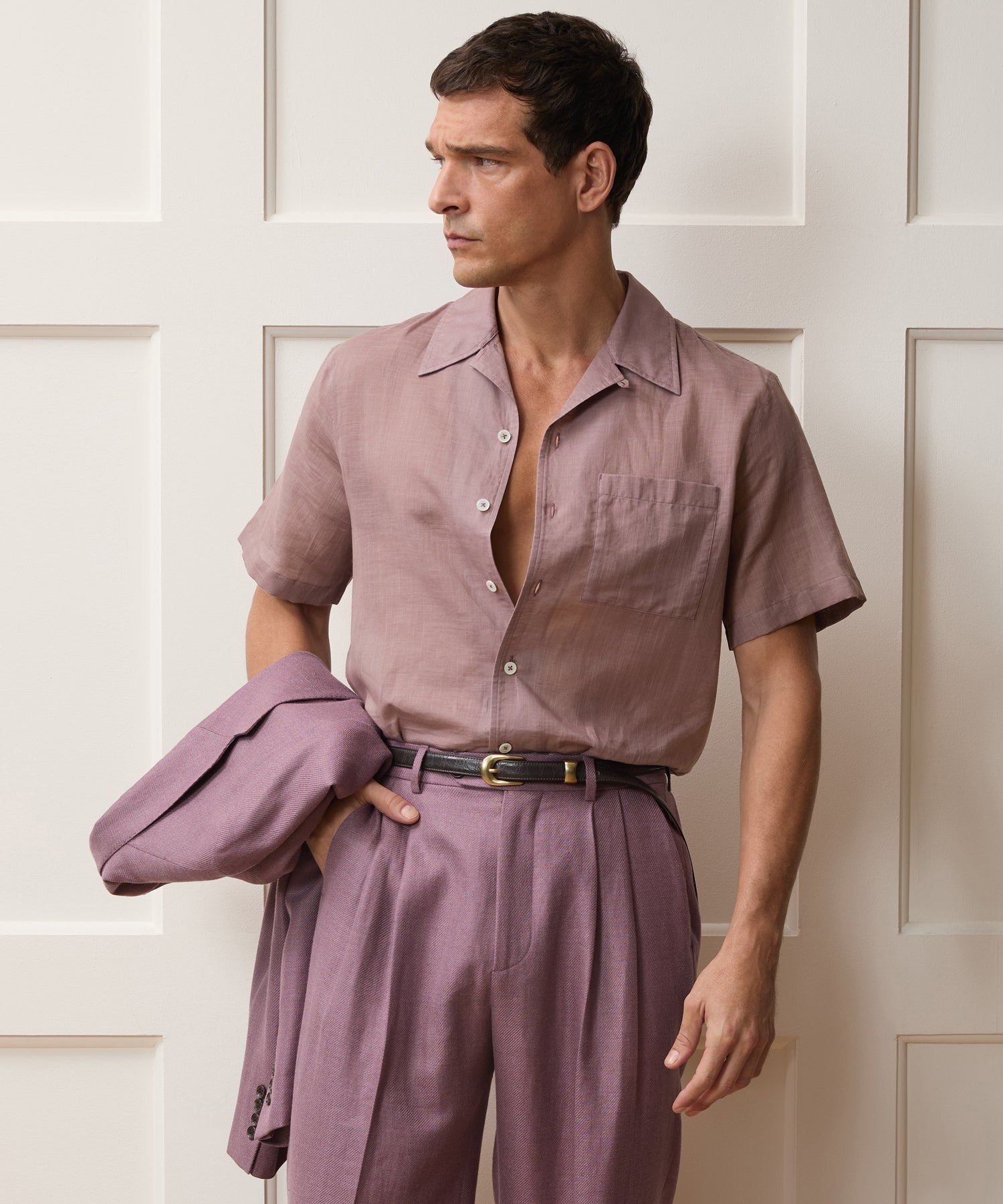 Todd Snyder Voile Shirt in Dusty Rose Dusty Rose
