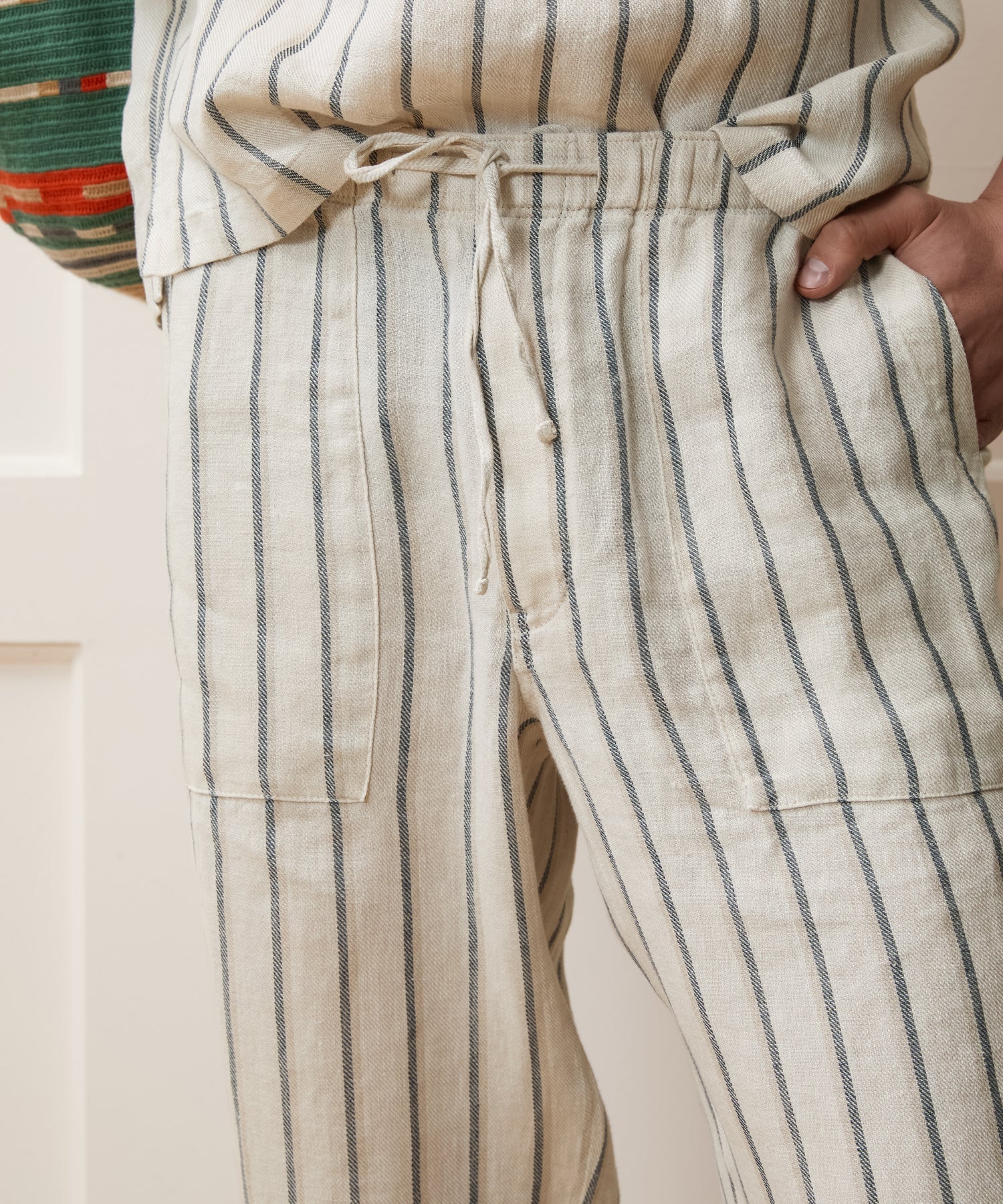 Todd Snyder Relaxed Linen Beach Pant in White White