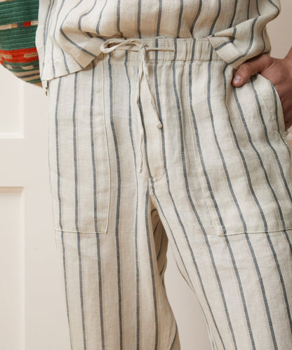 Todd Snyder Relaxed Linen Beach Pant in White White