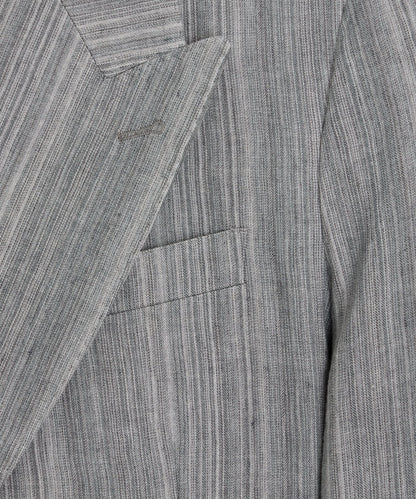 Todd Snyder Italian Multi-Stripe Linen Wythe Jacket in Grey Grey