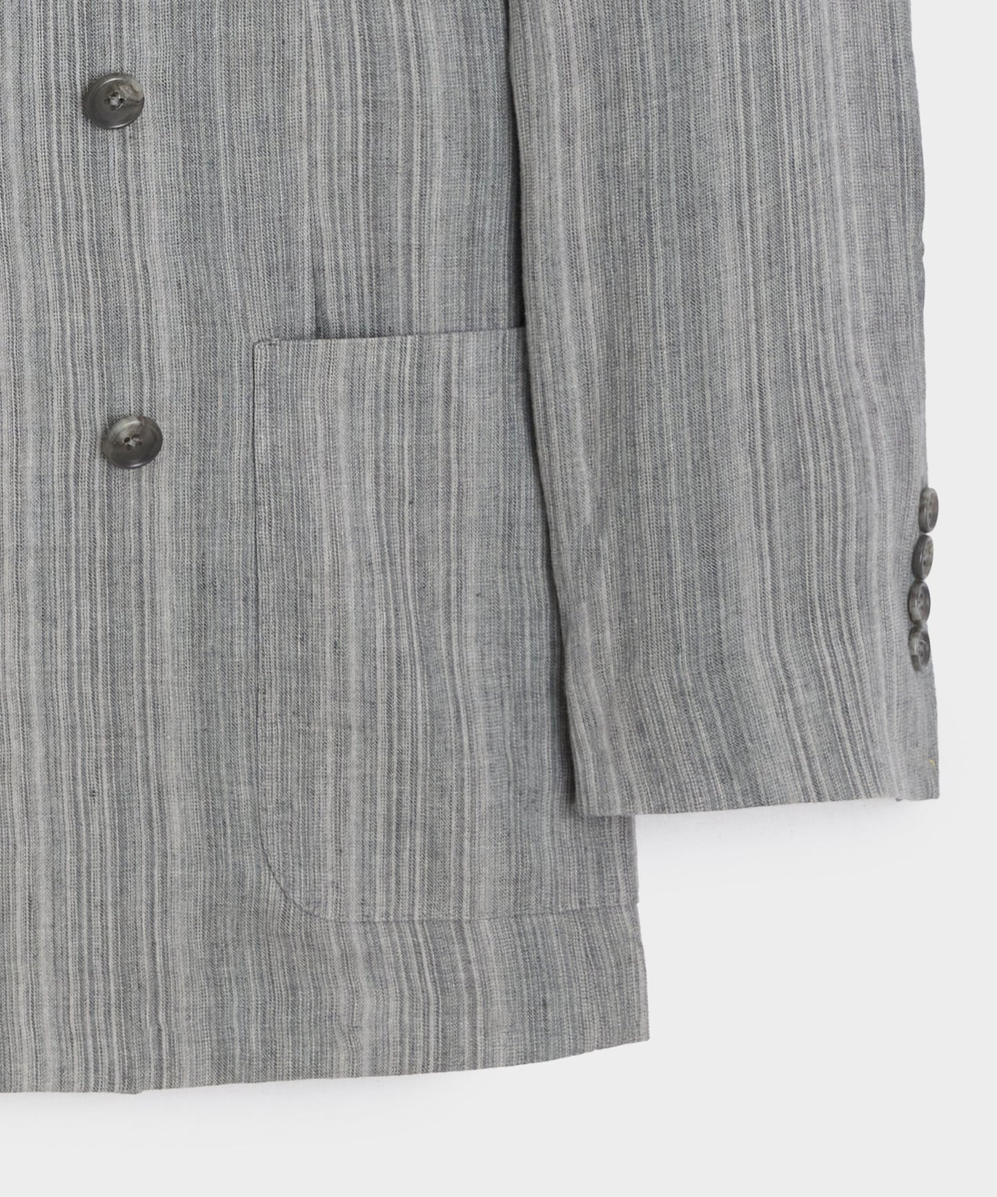 Todd Snyder Italian Multi-Stripe Linen Wythe Jacket in Grey Grey