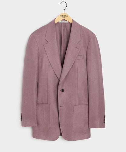 Todd Snyder Italian Linen-Wool Single-Breasted Wythe Jacket in Pink Pink