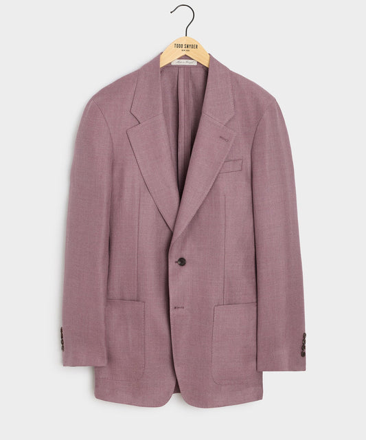 Todd Snyder Italian Linen-Wool Single-Breasted Wythe Jacket in Pink Pink
