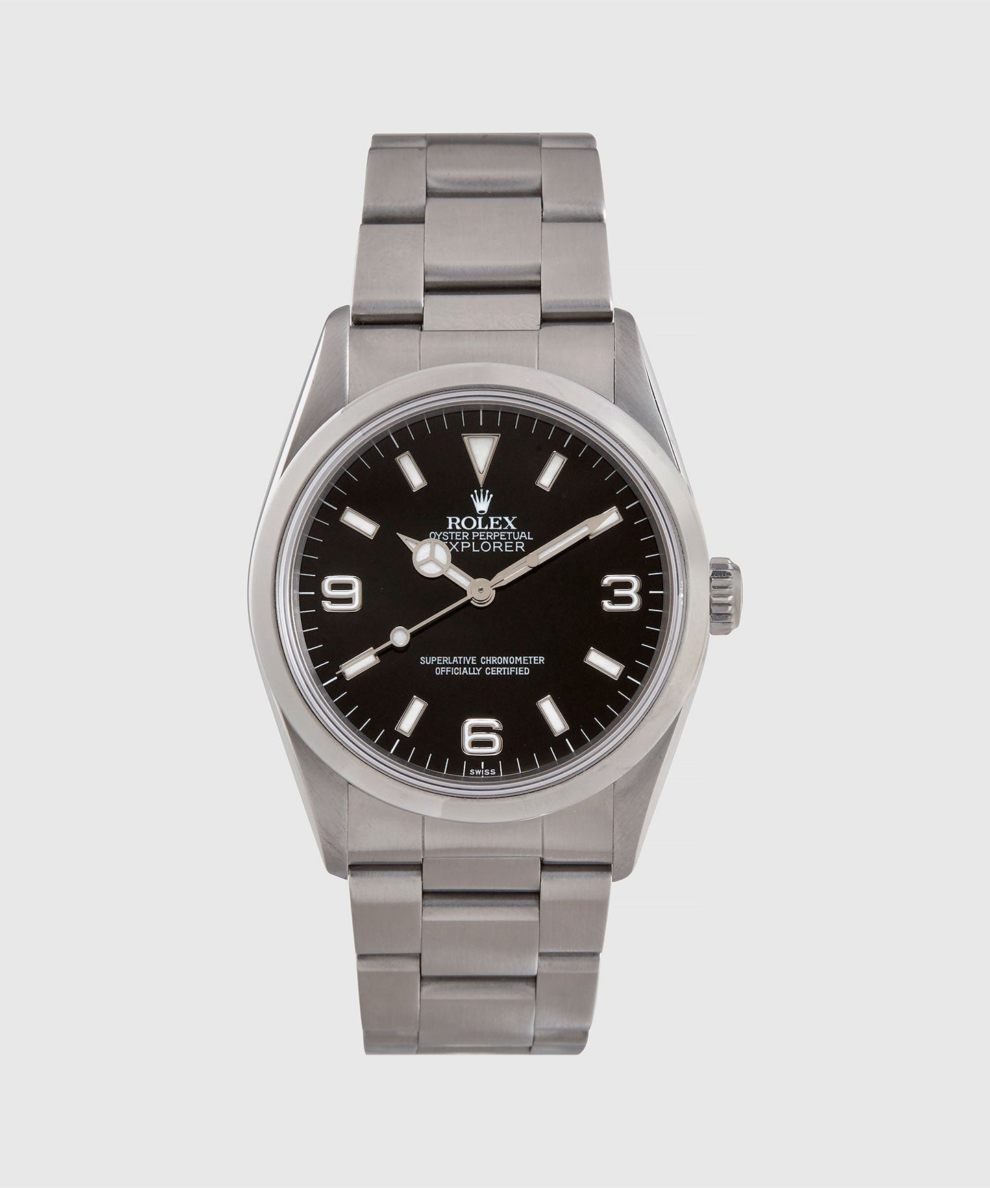 Todd Snyder 1997 Rolex Oyster Perpetual Explorer Watch Silver