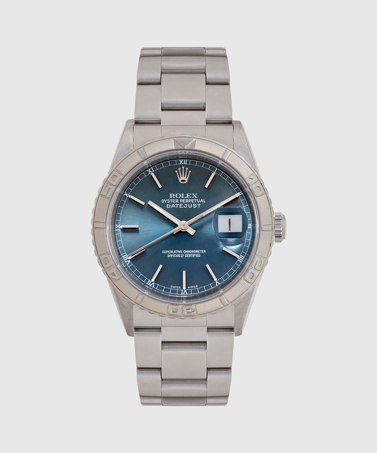 Todd Snyder 2000 Rolex Thunderbird Datejust Watch Silver