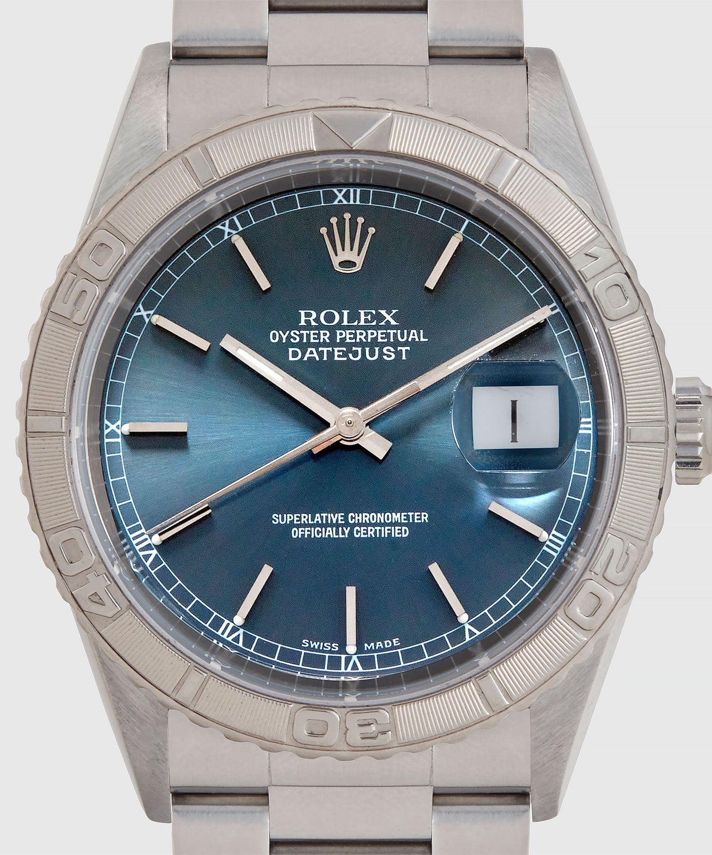 Todd Snyder 2000 Rolex Thunderbird Datejust Watch Silver