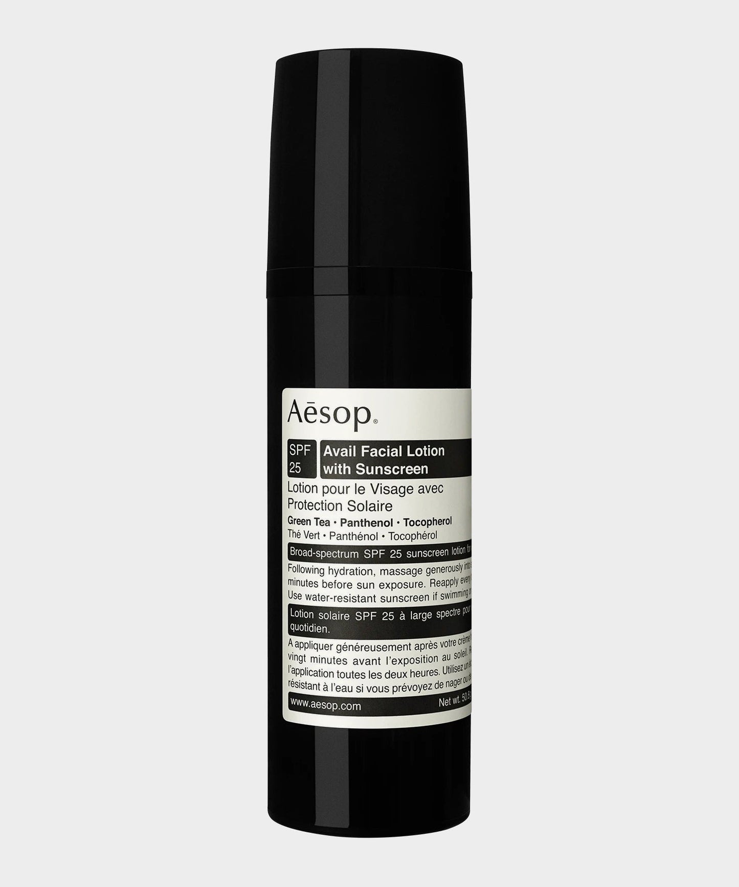 Todd Snyder Aesop Facial Lotion with Sunscreen SPF25 1.8oz Black