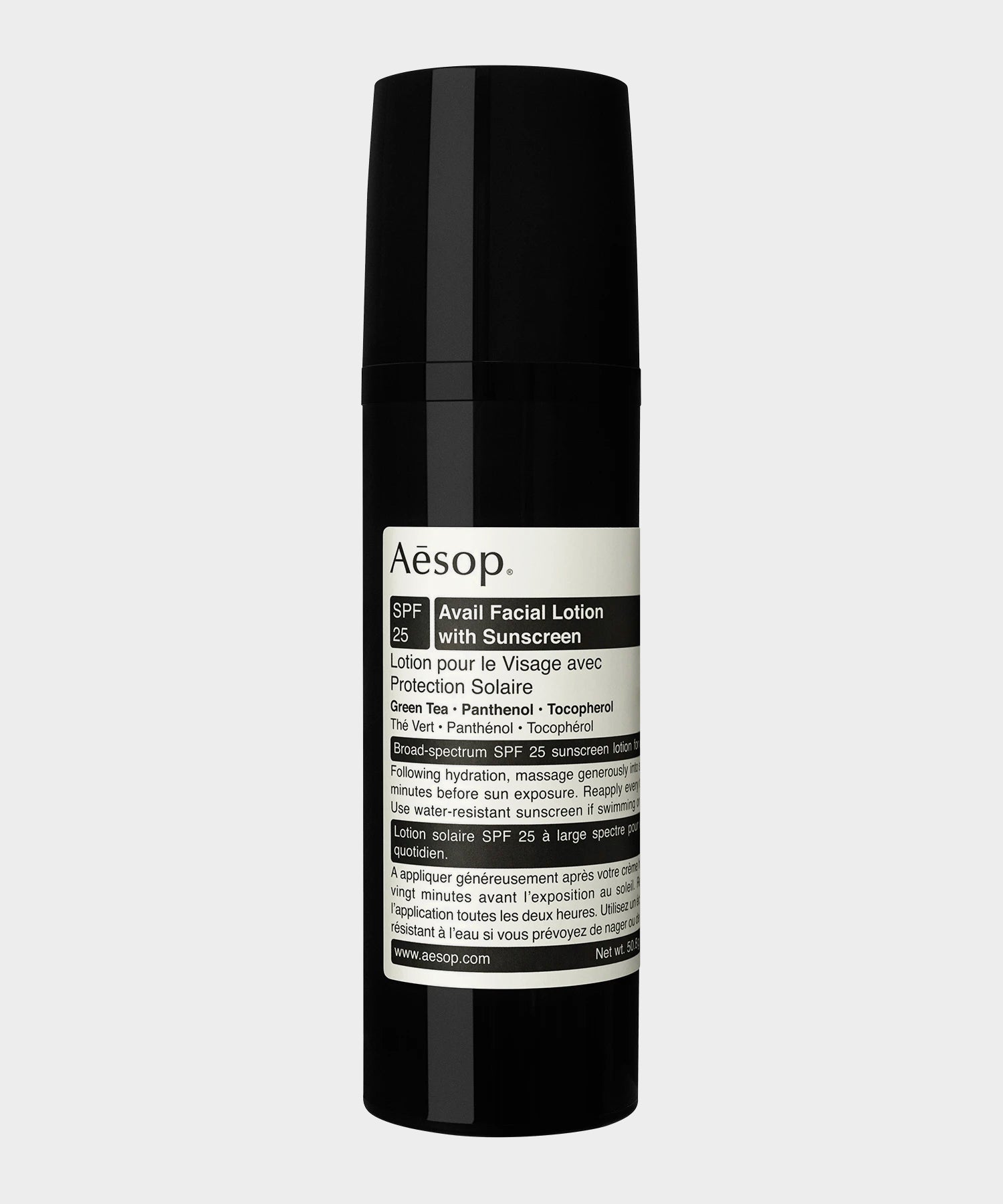 Todd Snyder Aesop Facial Lotion with Sunscreen SPF25 1.8oz Black