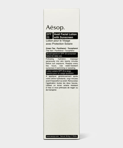 Todd Snyder Aesop Facial Lotion with Sunscreen SPF25 1.8oz Black
