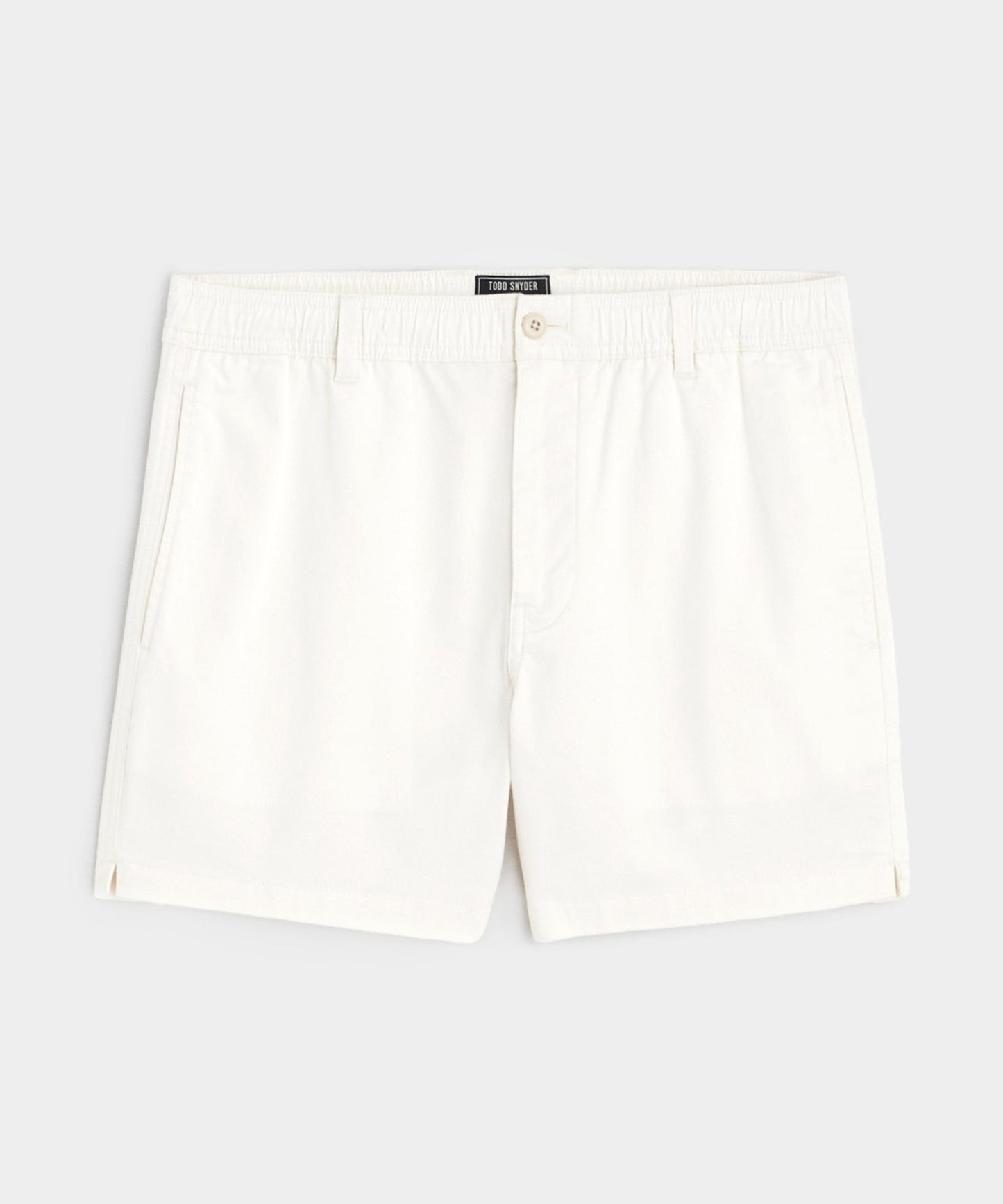 Todd Snyder 5" Cotton Beachcomber Short in Off White Bisque