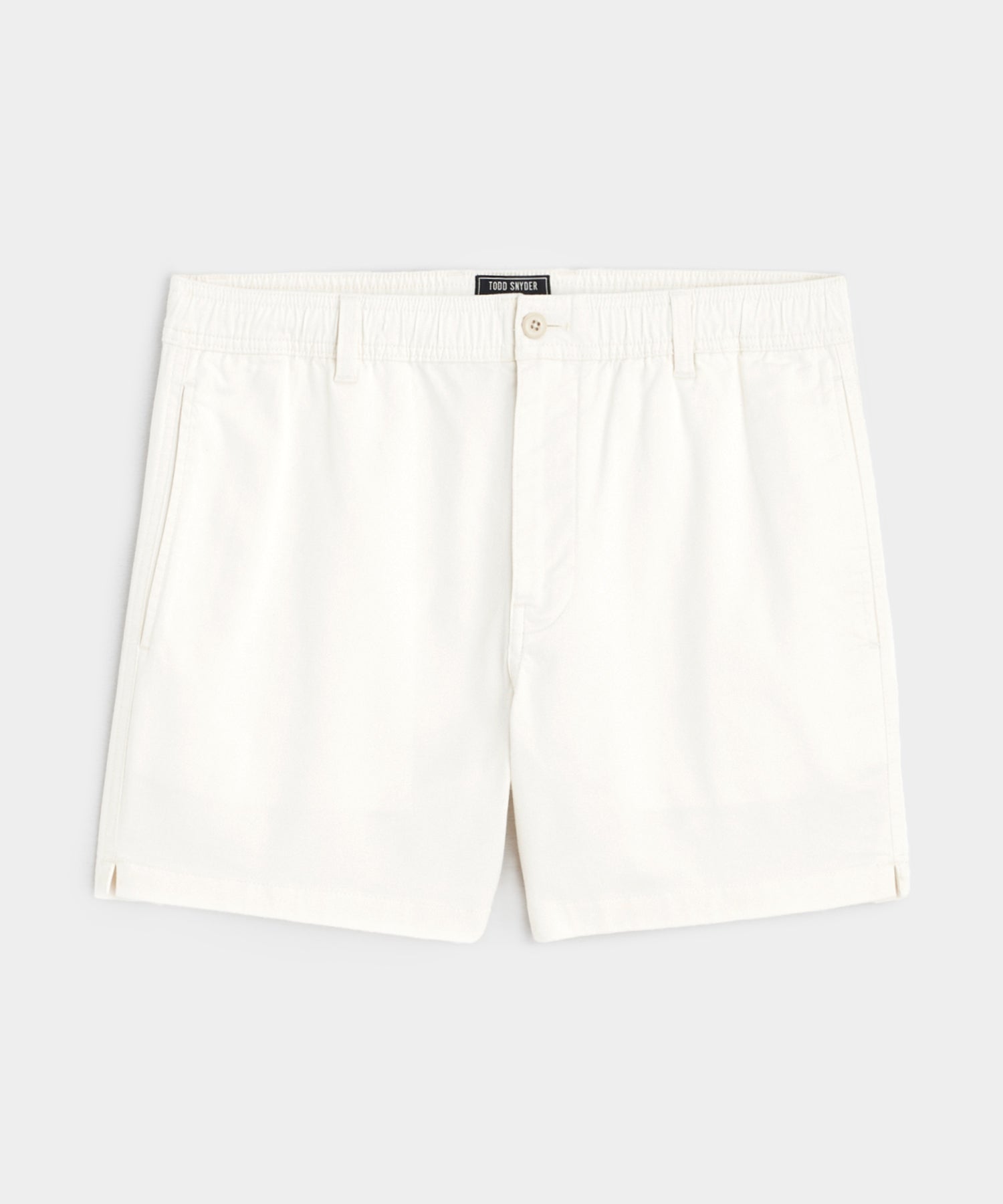 Todd Snyder 5" Cotton Beachcomber Short in Off White Bisque