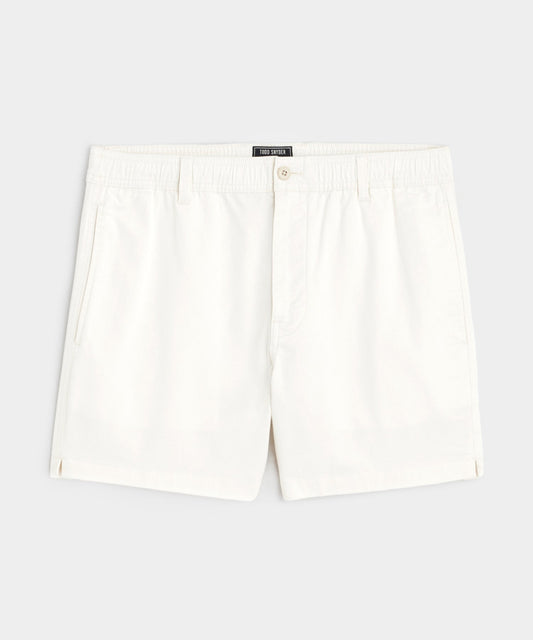 Todd Snyder 5" Cotton Beachcomber Short in Off White Bisque