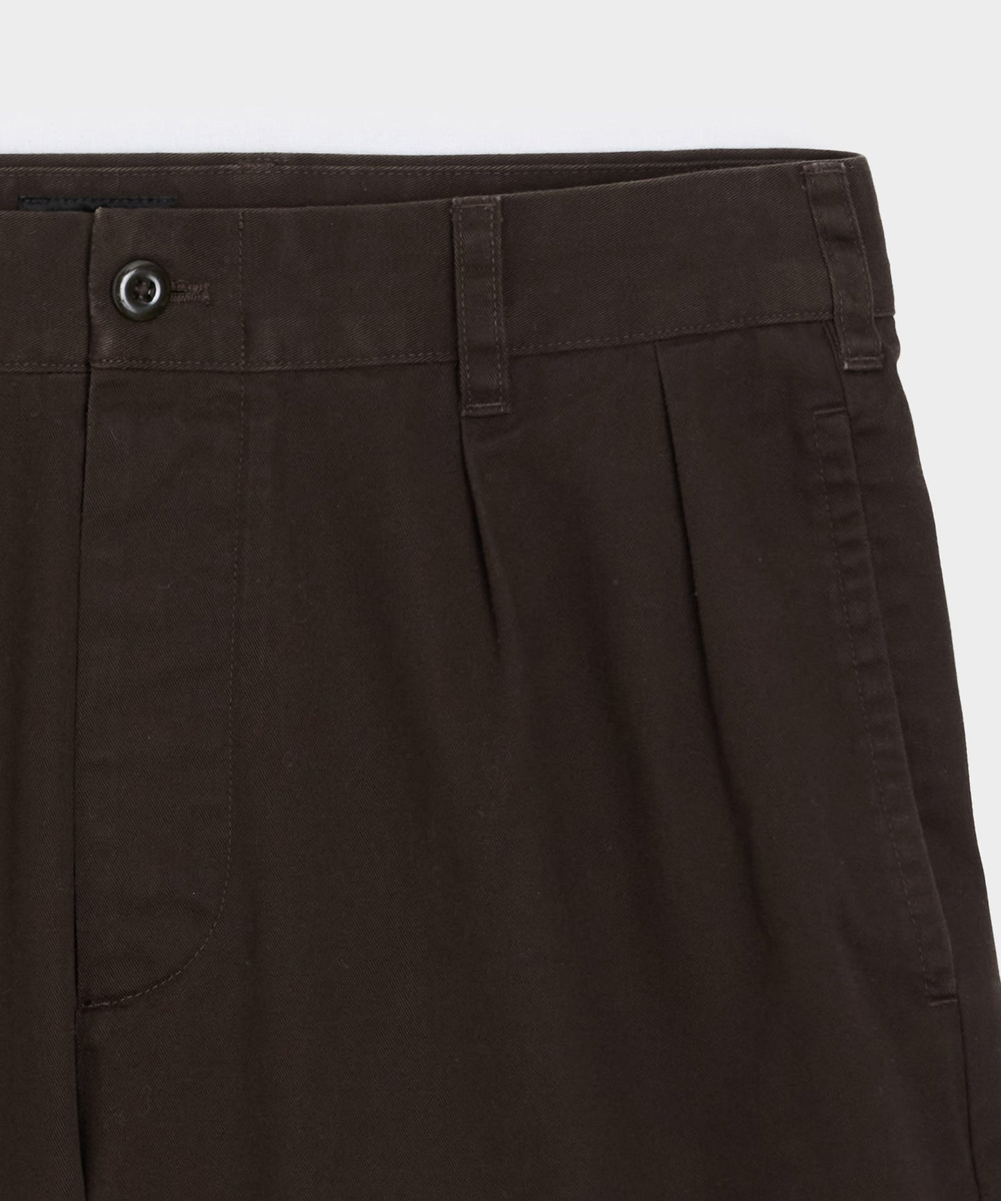 Todd Snyder 5" Cotton Officer Short in Dark Brown Dark Brown