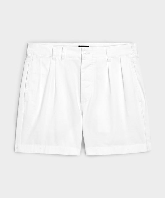 Todd Snyder 5" Cotton Officer Short in White White