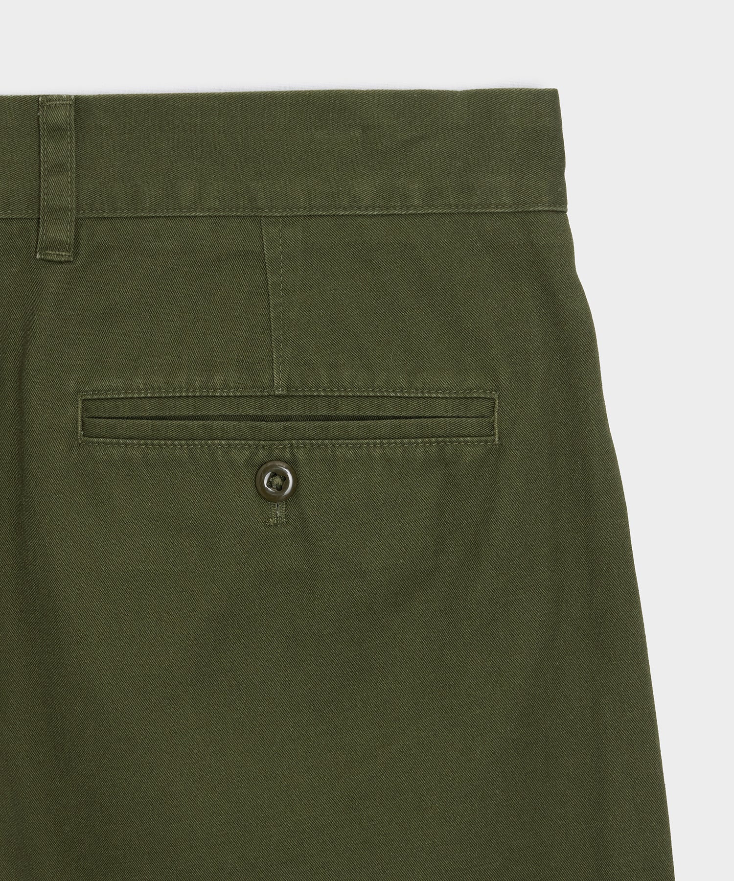 Todd Snyder 5" Cotton Officer Short in Olive Olive