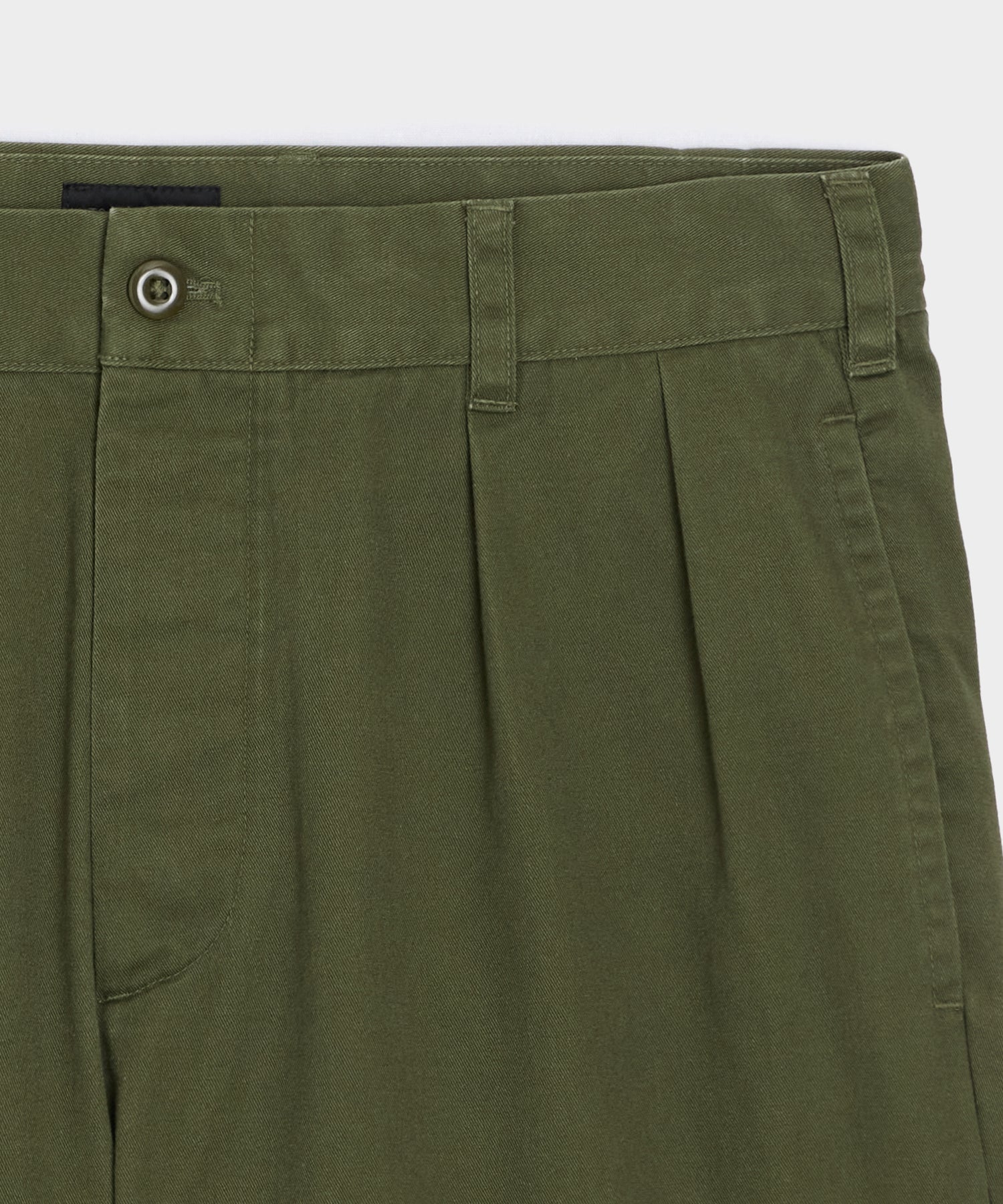 Todd Snyder 5" Cotton Officer Short in Olive Olive