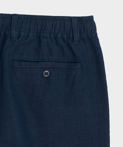 Todd Snyder 5" Linen Beachcomber Short in Navy Navy