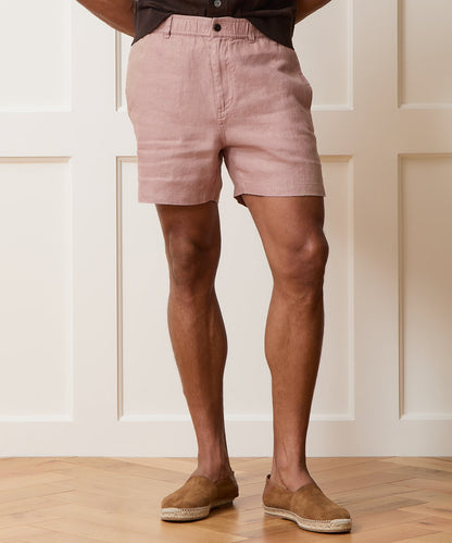 Todd Snyder 5" Linen Beachcomber Short in Rosy Tan Rosy Tan