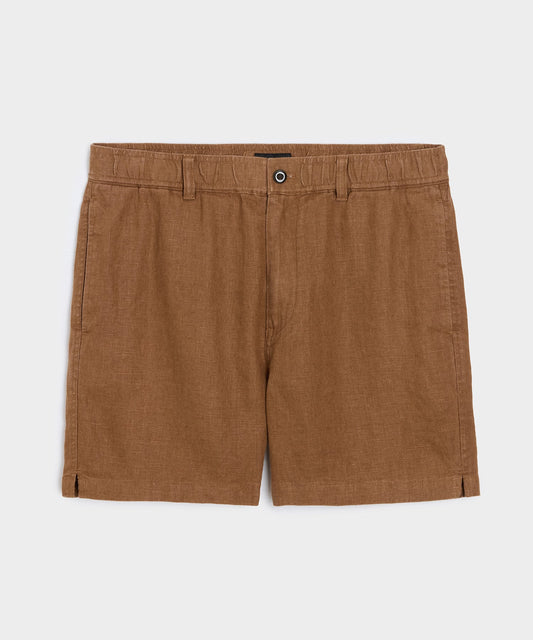 Todd Snyder 5" Linen Beachcomber Short in Clay Clay