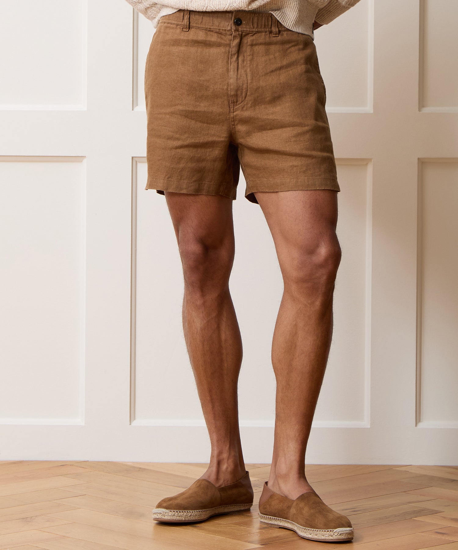 Todd Snyder 5" Linen Beachcomber Short in Clay Clay