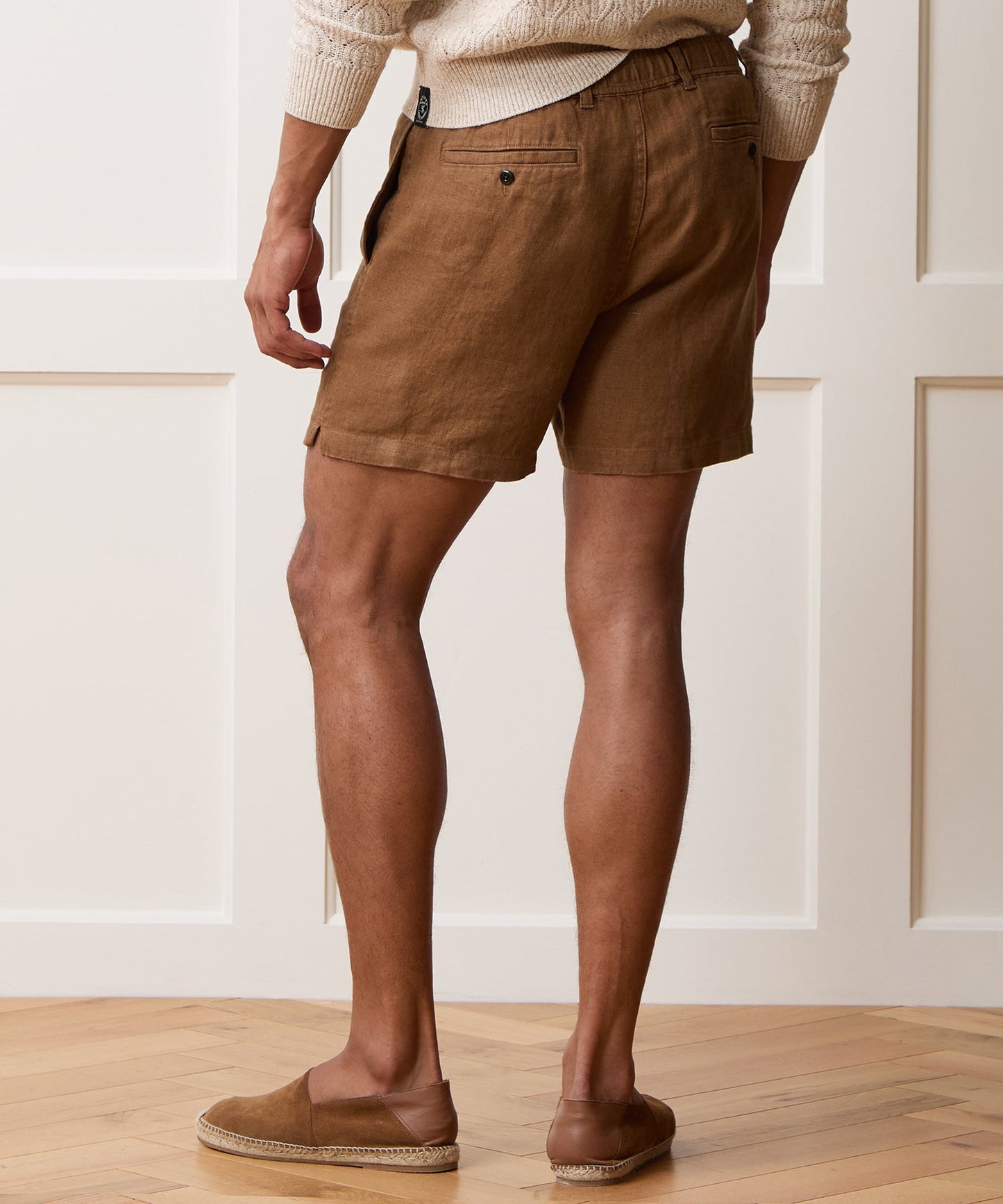Todd Snyder 5" Linen Beachcomber Short in Clay Clay