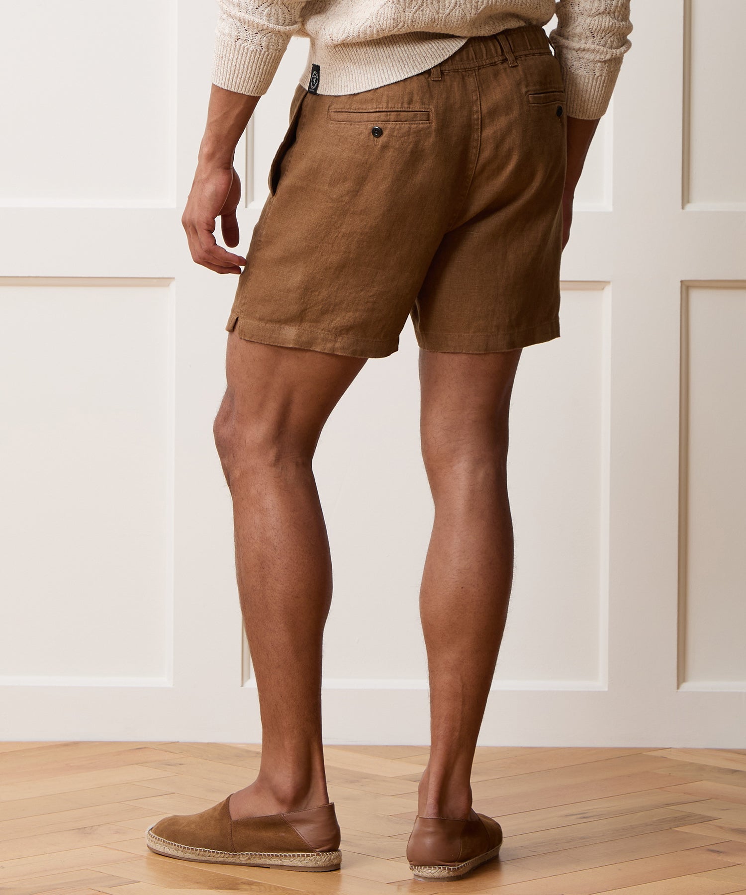 Todd Snyder 5" Linen Beachcomber Short in Clay Clay