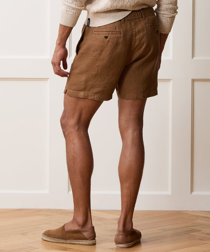 Todd Snyder 5" Linen Beachcomber Short in Clay Clay
