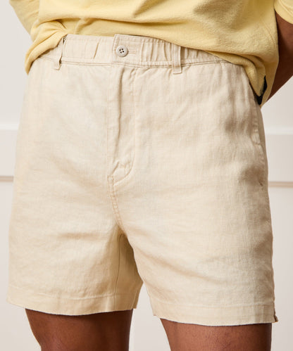Todd Snyder 5" Linen Beachcomber Short in Sand Dollar Sand Dollar