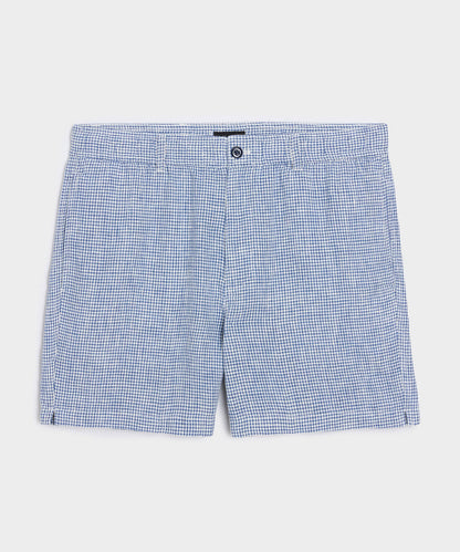 Todd Snyder 5" Linen Beachcomber Short in Navy Navy